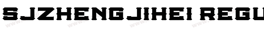 SJzhengjihei Regula字体转换